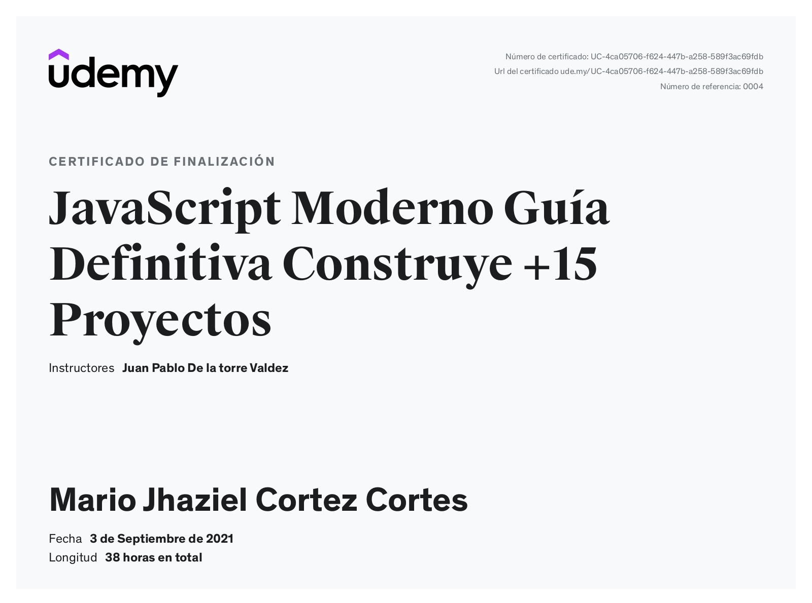 Certificado
